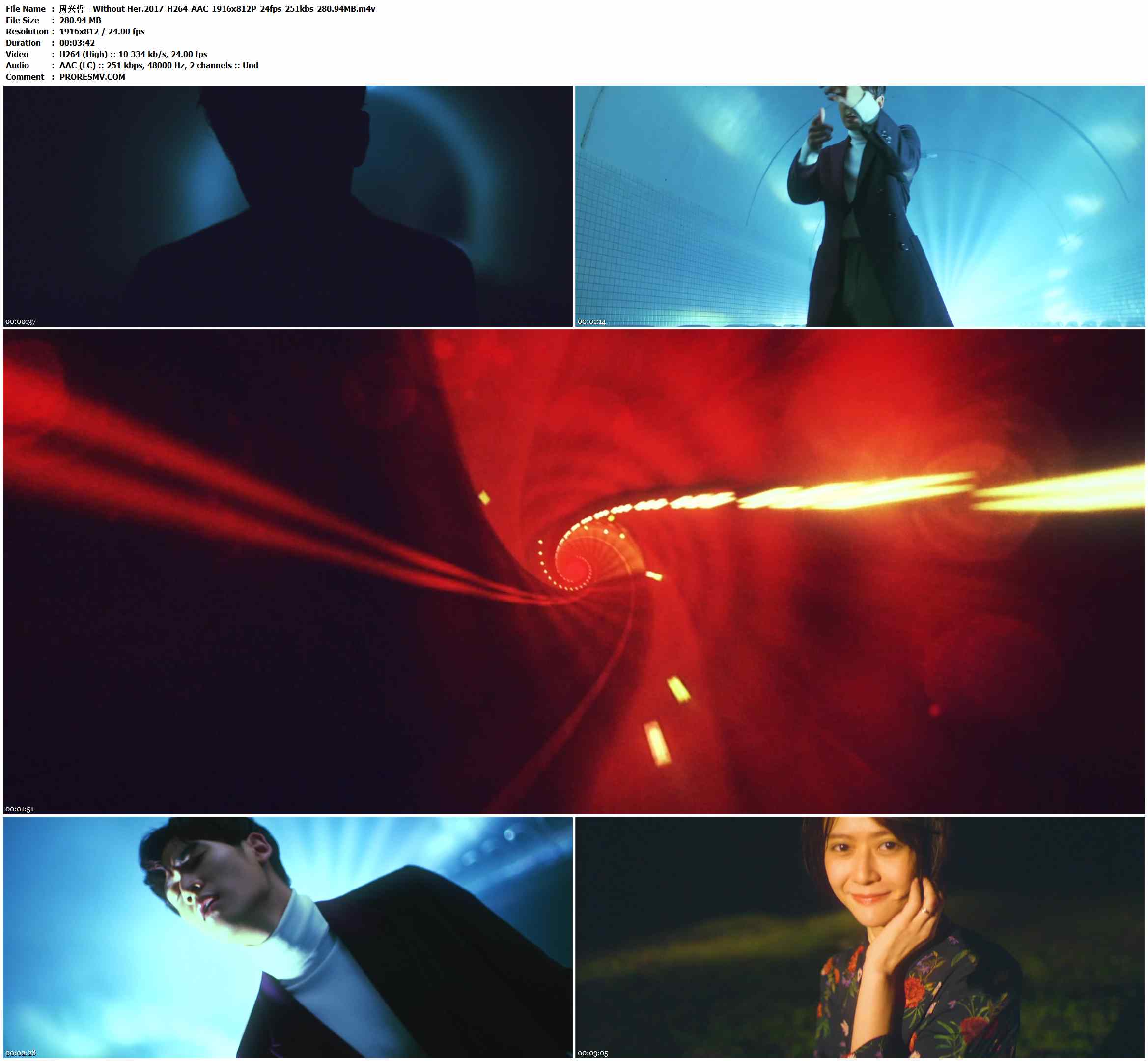 周兴哲 - Without Her.2017-H264-AAC-1916x812P-24fps-251kbs-280.94MB官方MV_高清MV
